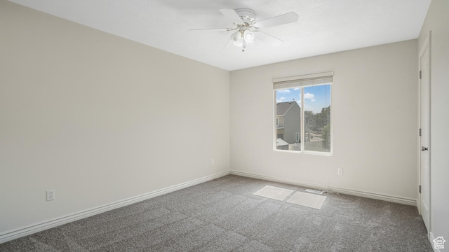 1238 S 1420 W, Woods Cross, UT 84087 - carpeted empty room with a ceiling fan and baseboards