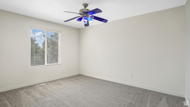 1238 S 1420 W, Woods Cross, UT 84087 - carpeted spare room featuring ceiling fan and baseboards