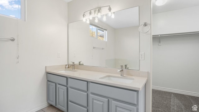 1238 S 1420 W, Woods Cross, UT 84087 - full bathroom with double vanity and healthy amount of natural light