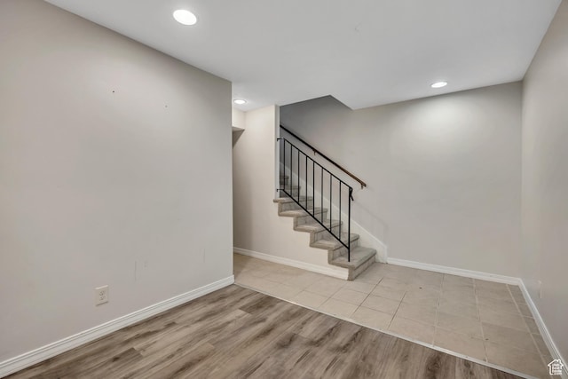 857 E 575 N, Layton, UT 84041 - staircase featuring wood finished floors and recessed lighting