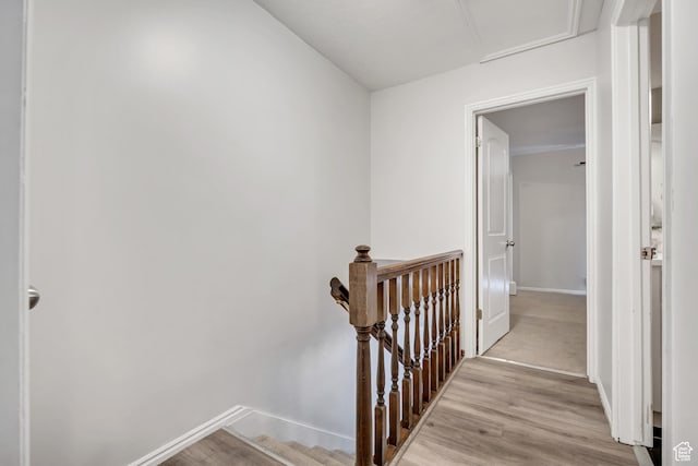 857 E 575 N, Layton, UT 84041 - stairs with wood finished floors and attic access