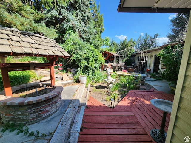 8857 S Capella Way E, Sandy, UT 84093 - view of wooden deck