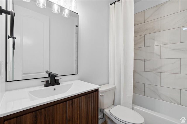 12469 S Patriot Hill Way, Herriman, UT 84096 - full bathroom with vanity and shower / tub combo with curtain