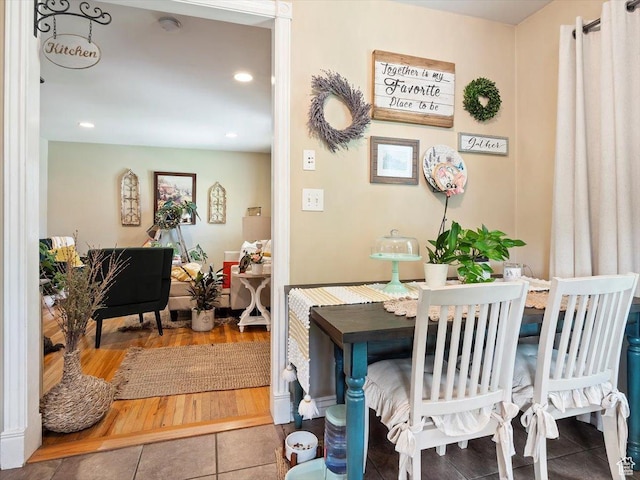 344 E Utopia Ave, South Salt Lake, UT 84115 - dining room featuring tile patterned floors and recessed lighting