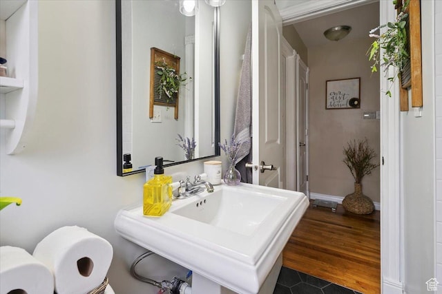 344 E Utopia Ave, South Salt Lake, UT 84115 - bathroom featuring a sink and tile patterned flooring
