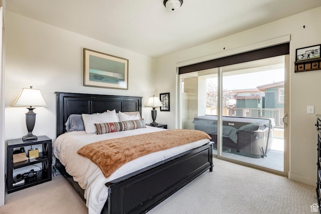6169 Park Ln S Unit 36, Park City, UT 84098 - bedroom featuring light colored carpet and access to outside