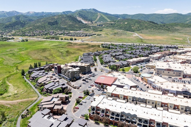 6169 Park Ln S Unit 36, Park City, UT 84098 - aerial view of property and surrounding area with a mountainous background