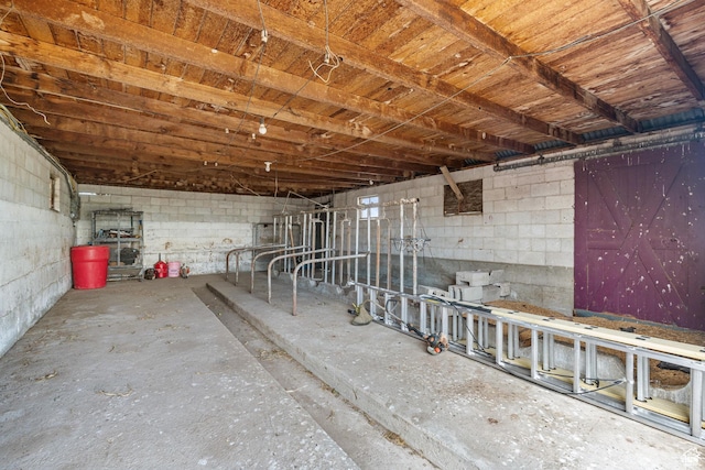 2214 S 1600 E, Preston, ID 83263 - below grade area with concrete block wall