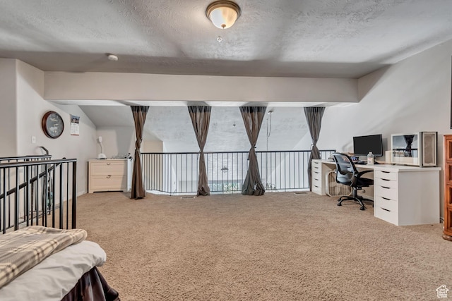 1245 E Privet Dr S Unit B3-427, Cottonwood Heights, UT 84121 - carpeted bedroom with a desk and a textured ceiling
