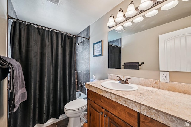 3195 N 1350 W, Pleasant View, UT 84414 - bathroom with vanity, shower / bath combo with shower curtain, and tile patterned flooring