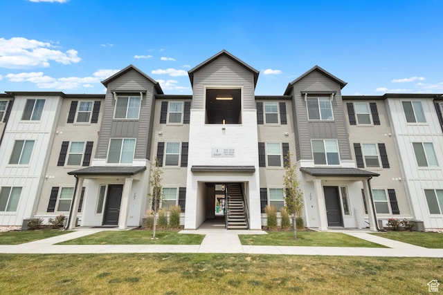 3637 W 1480 N Unit 302, Lehi, UT 84043 - view of front facade with a front yard