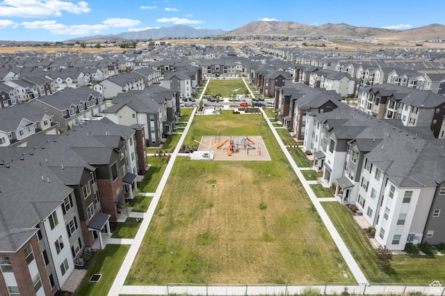 3637 W 1480 N Unit 302, Lehi, UT 84043 - aerial perspective of suburban area featuring mountains