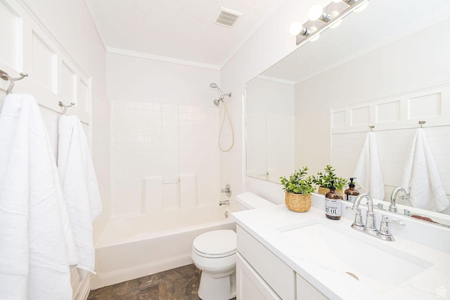 383 E Manti Dr S, Draper, UT 84020 - bathroom featuring vanity, shower / bath combination with curtain, and stone finish floors