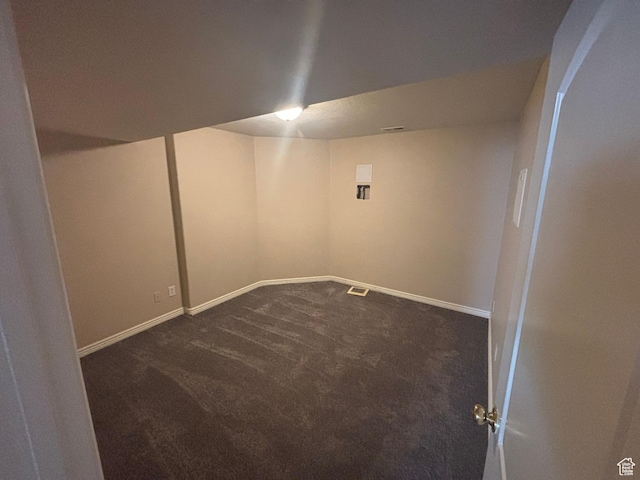 576 S 400 E, Santaquin, UT 84655 - finished basement with dark colored carpet and baseboards