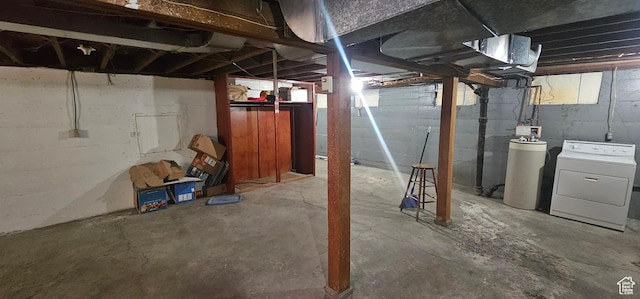 660 N 300 E, Price, UT 84501 - below grade area with washer / clothes dryer and a water softener