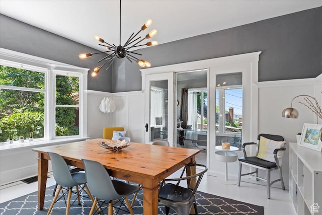 368 S 1100 E, Salt Lake City, UT 84102 - dining room featuring a chandelier