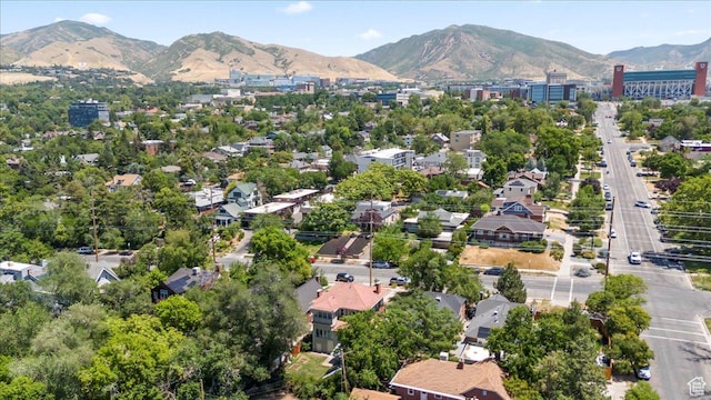 368 S 1100 E, Salt Lake City, UT 84102 - aerial view of property and surrounding area featuring a mountainous background