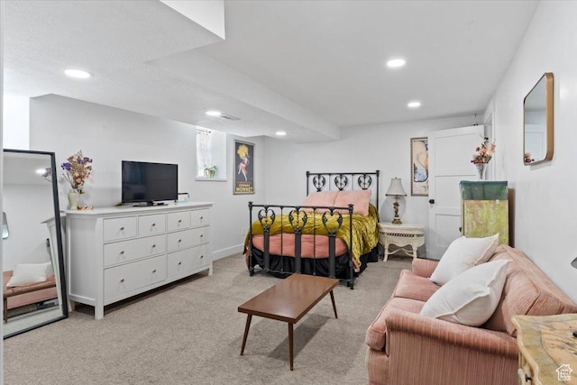 368 S 1100 E, Salt Lake City, UT 84102 - bedroom featuring light colored carpet and recessed lighting