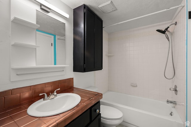 1428 W Beacon Hill Cir S Unit 1428, Salt Lake City, UT 84123 - full bathroom featuring vanity,  shower combination, and tasteful backsplash