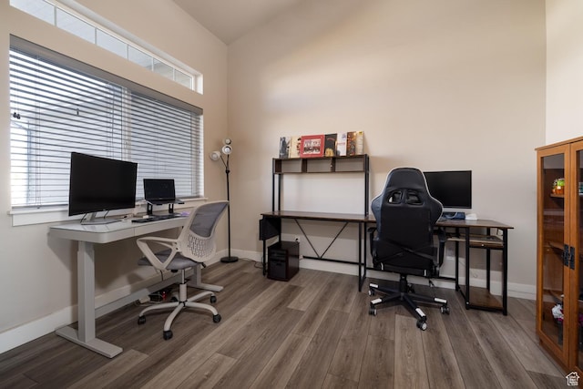 933 S 250 W, Vernal, UT 84078 - office area with wood finished floors and baseboards
