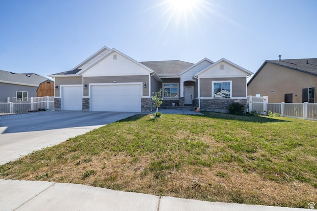 933 S 250 W, Vernal, UT 84078 - craftsman house featuring stone siding, a garage, and driveway