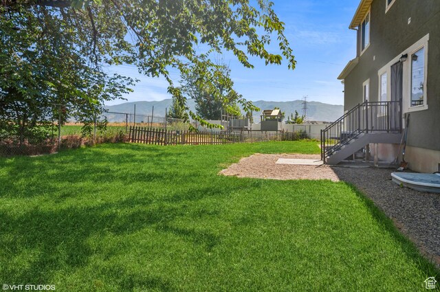 2086 W White Pine Dr S, Layton, UT 84041 - view of yard featuring a mountain view