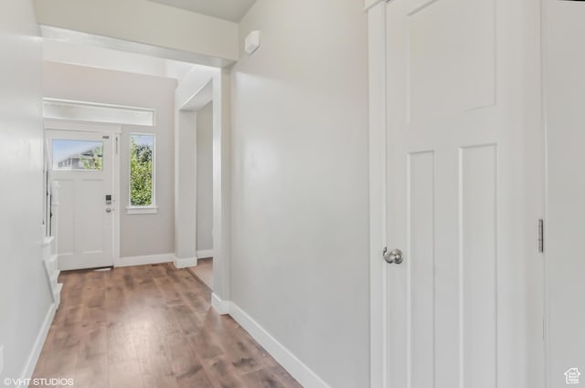 2086 W White Pine Dr S, Layton, UT 84041 - entryway featuring baseboards and light wood-style floors