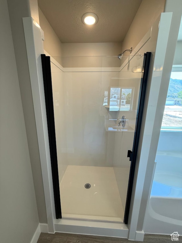 482 N 460 E Lot 6, Salem, UT 84653 - full bath featuring a stall shower, a textured ceiling, and a bath