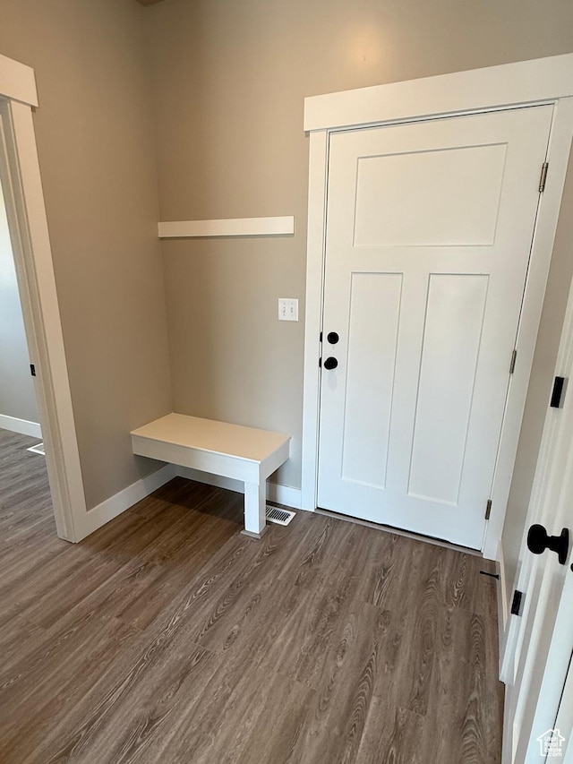 482 N 460 E Lot 6, Salem, UT 84653 - mudroom with dark wood finished floors and baseboards