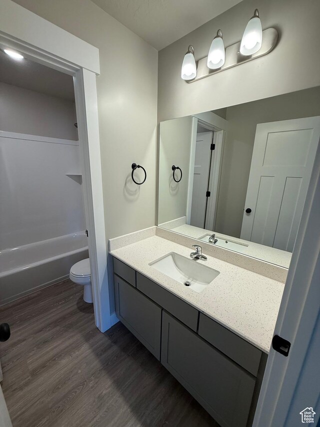 482 N 460 E Lot 6, Salem, UT 84653 - bathroom featuring vanity, wood finished floors, and washtub / shower combination