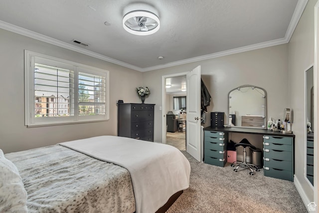 3569 E Rock Creek Rd Unit G1, Eagle Mountain, UT 84005 - carpeted bedroom with crown molding and an office area