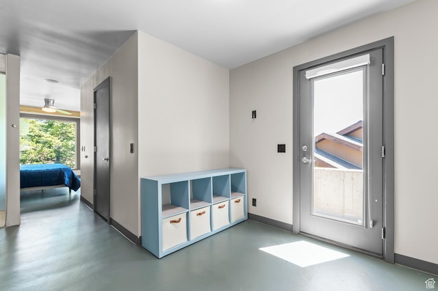 105 S Crestview Cir, Park City, UT 84098 - mudroom with finished concrete flooring