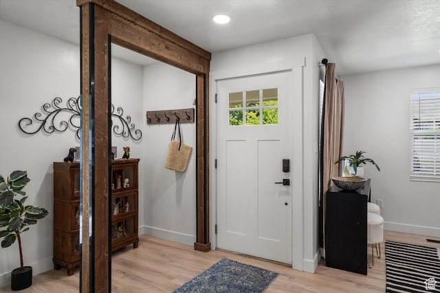 866 Brookside Ln, Centerville, UT 84014 - entryway with light wood-style floors and recessed lighting