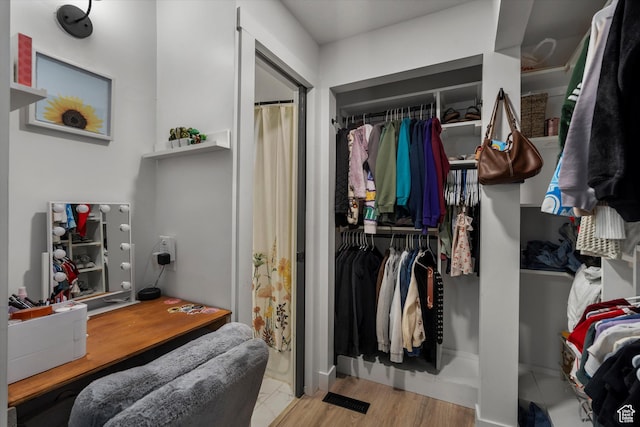 866 Brookside Ln, Centerville, UT 84014 - spacious closet featuring wood finished floors