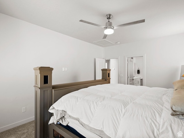 1583 W Andover Rd, South Jordan, UT 84095 - bedroom with carpet floors and ceiling fan
