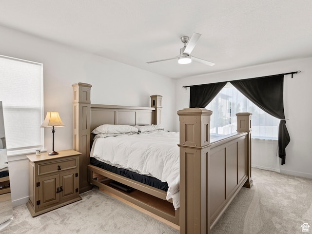 1583 W Andover Rd, South Jordan, UT 84095 - bedroom with light carpet and a ceiling fan