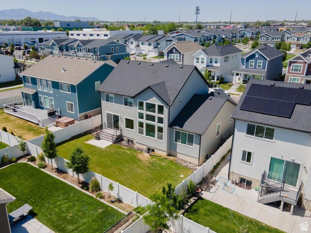 1583 W Andover Rd, South Jordan, UT 84095 - aerial view of residential area with mountains