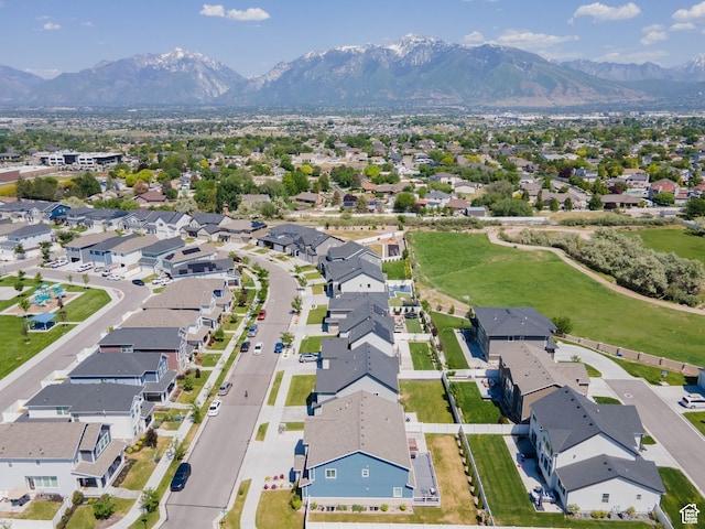 1583 W Andover Rd, South Jordan, UT 84095 - aerial view of residential area with mountains