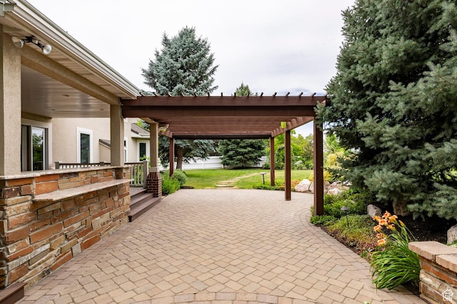 999 S Fairway Cir, Fruit Heights, UT 84037 - view of patio with a pergola