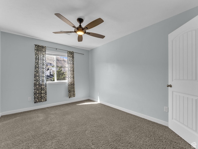 81 E E Side Hill Ln S, Draper, UT 84020 - carpeted empty room with a ceiling fan and baseboards