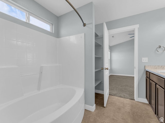 81 E E Side Hill Ln S, Draper, UT 84020 - bathroom with vanity and shower / washtub combination