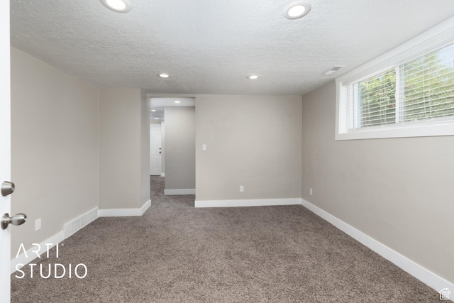 45 N 900 W, Provo, UT 84601 - empty room with a textured ceiling, carpet, and recessed lighting