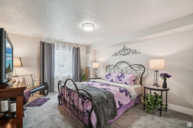 287 S Hayes Well Ln, Saratoga Springs, UT 84045 - carpeted bedroom with a textured ceiling and baseboards