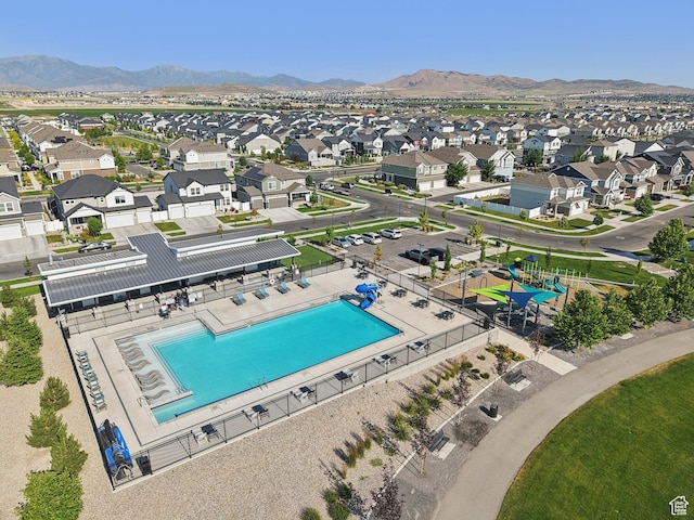 287 S Hayes Well Ln, Saratoga Springs, UT 84045 - aerial perspective of suburban area with a mountainous background