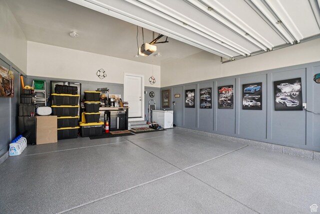 287 S Hayes Well Ln, Saratoga Springs, UT 84045 - garage featuring a garage door opener