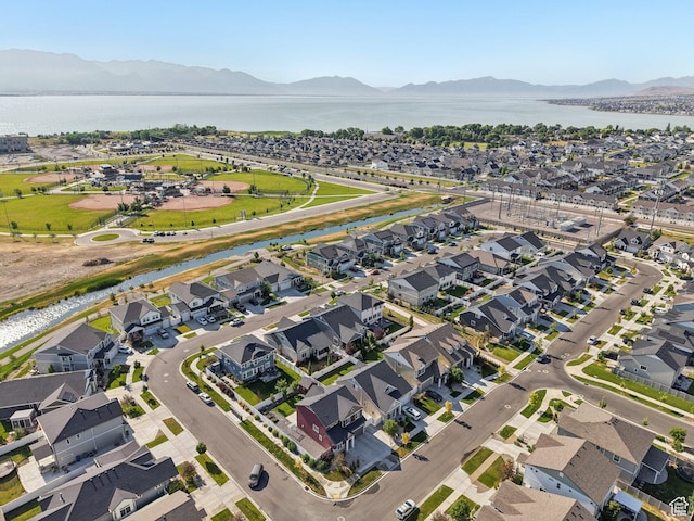 287 S Hayes Well Ln, Saratoga Springs, UT 84045 - view of property location featuring a water and mountain view and nearby suburban area