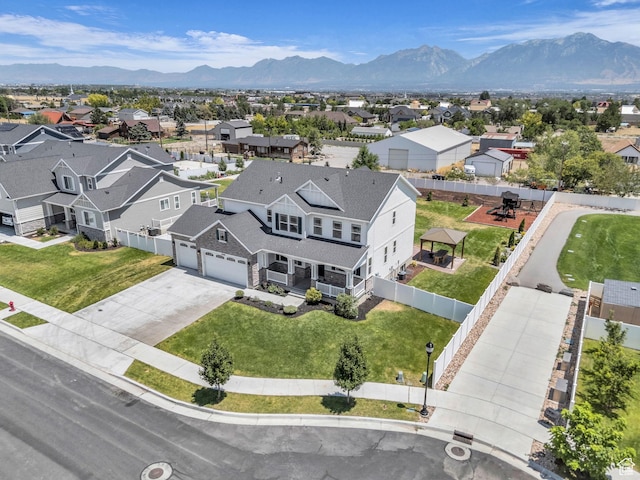 13249 S Shearing Cv, Herriman, UT 84096 - aerial view of residential area with mountains