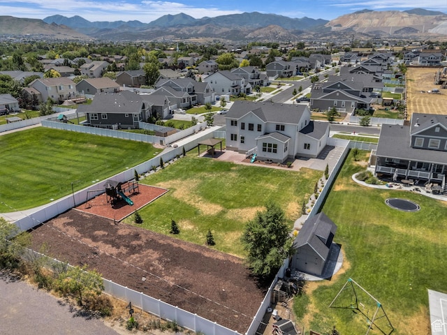 13249 S Shearing Cv, Herriman, UT 84096 - aerial perspective of suburban area featuring a mountain backdrop