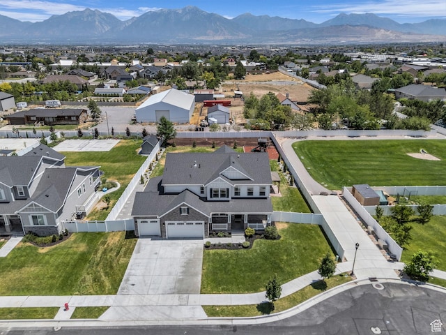 13249 S Shearing Cv, Herriman, UT 84096 - aerial view of residential area with mountains