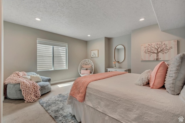 11531 S 840 W, Draper, UT 84020 - bedroom featuring carpet floors, recessed lighting, and a textured ceiling